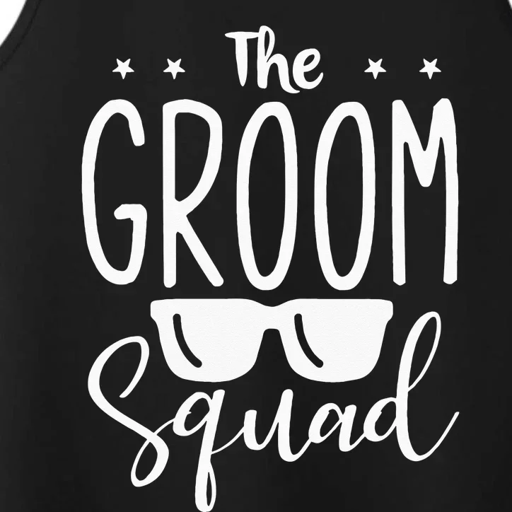 The Groom Squad Wedding Grooms Performance Tank