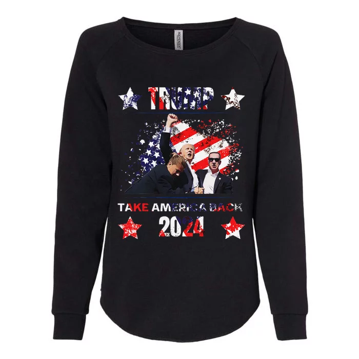 Trump Getting Shot 2024 Womens California Wash Sweatshirt