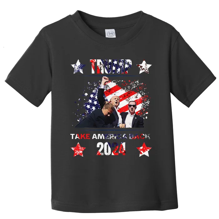 Trump Getting Shot 2024 Toddler T-Shirt