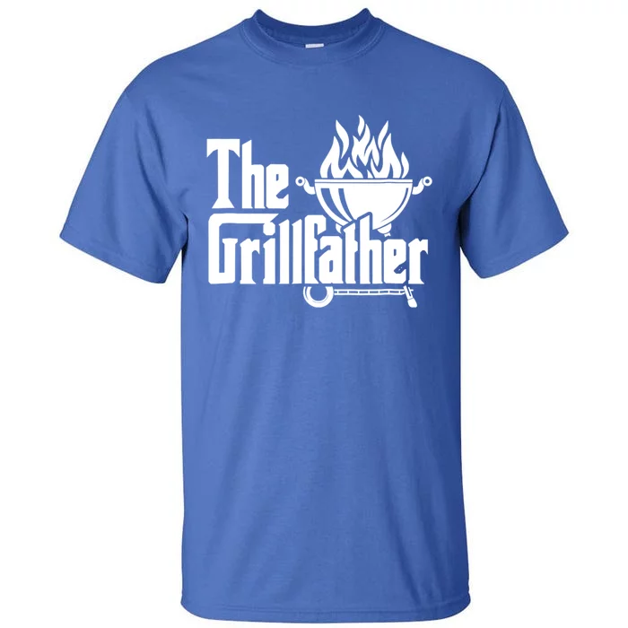 The Grillfather Tee Bbq Lover Summer Gift Tall T-Shirt