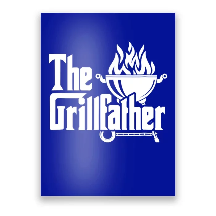 The Grillfather Tee Bbq Lover Summer Gift Poster