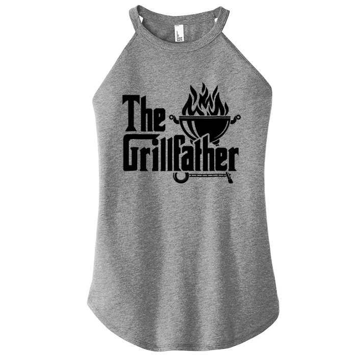 The Grillfather Tee Bbq Lover Summer Gift Women’s Perfect Tri Rocker Tank