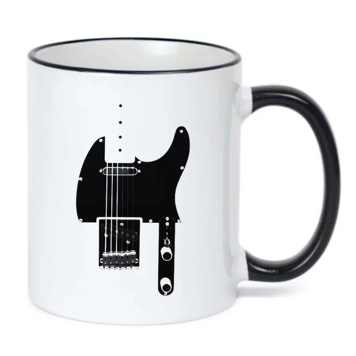 Telecaster Guitar Black Color Changing Mug