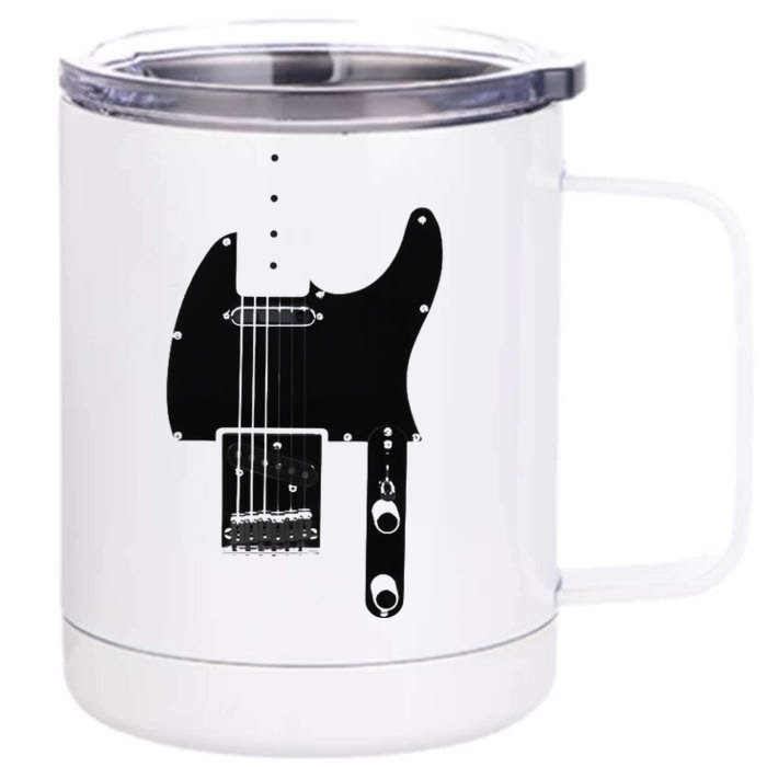 Telecaster Guitar Front & Back 12oz Stainless Steel Tumbler Cup