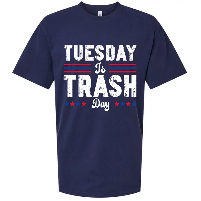 Trump Garbage Truck Trash Day Is Tuesday Garbage Man Sueded Cloud Jersey T-Shirt