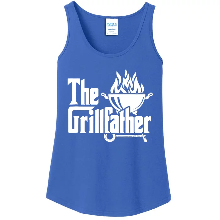 The Grillfather Tee Bbq Lover Summer Gift Ladies Essential Tank