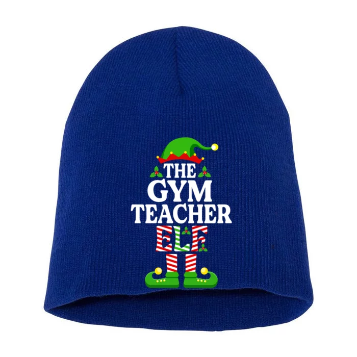 The Gym Teacher Elf Gift Funny Christmas Family Matching Gift Short Acrylic Beanie