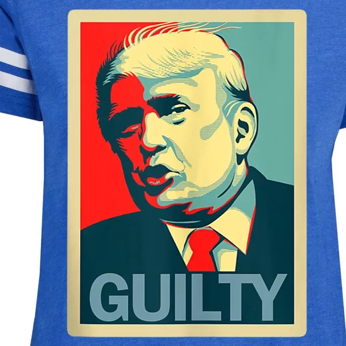 Trump Guilty Trump Convict Apparel Enza Ladies Jersey Football T-Shirt