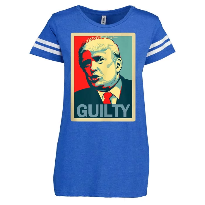 Trump Guilty Trump Convict Apparel Enza Ladies Jersey Football T-Shirt