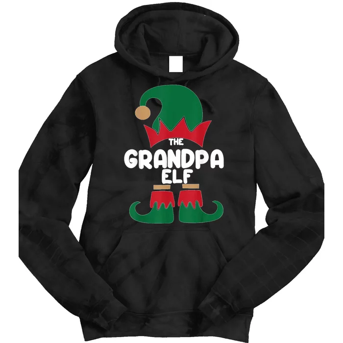 The Grandpa The Dog Dad Elf Christmas Shirts Matching Family Tie Dye Hoodie