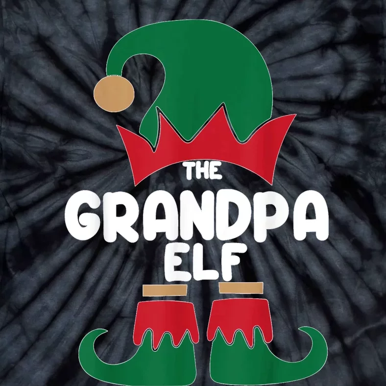 The Grandpa The Dog Dad Elf Christmas Shirts Matching Family Tie-Dye T-Shirt