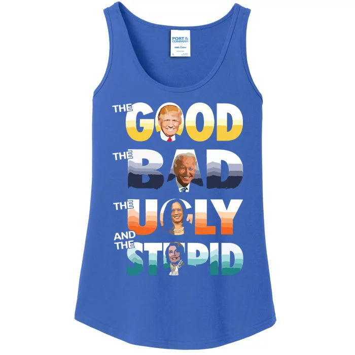 The Good Trump The Bad Biden The Good The Bad The Ugly Ladies Essential Tank