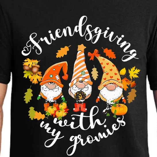 Thanksgiving Gnome Trio Celebrating Friendsgiving Pajama Set