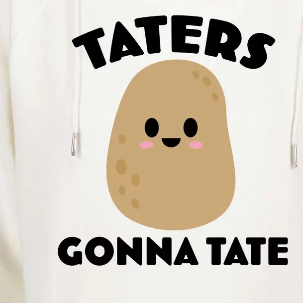 Taters Gonna Tate Funny Womens Funnel Neck Pullover Hood