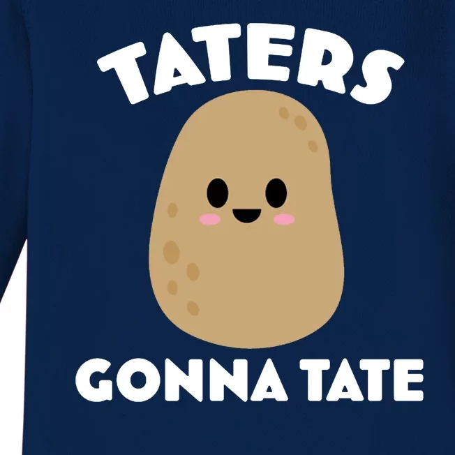 Taters Gonna Tate Funny Baby Long Sleeve Bodysuit