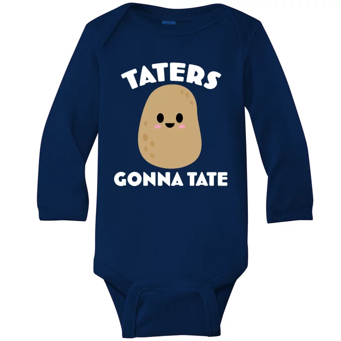 Taters Gonna Tate Funny Baby Long Sleeve Bodysuit