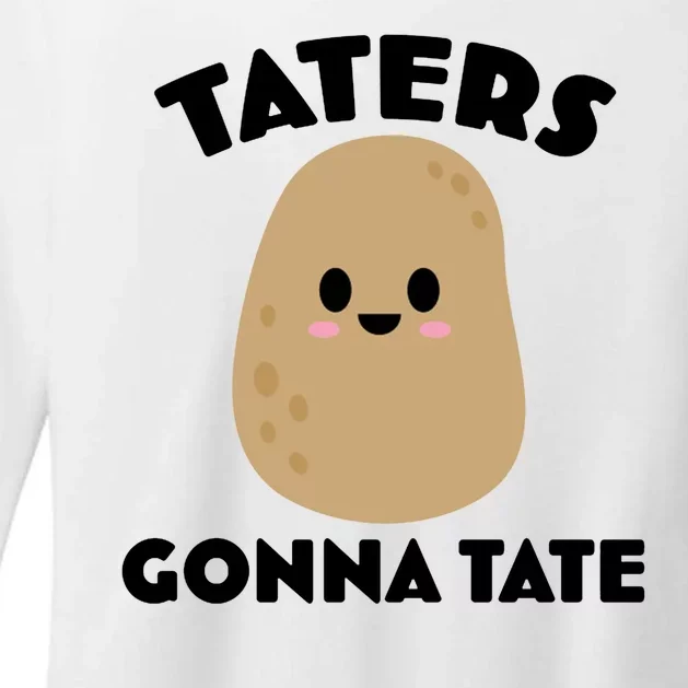 Taters Gonna Tate Funny Womens CVC Long Sleeve Shirt