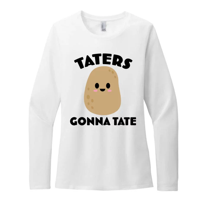 Taters Gonna Tate Funny Womens CVC Long Sleeve Shirt