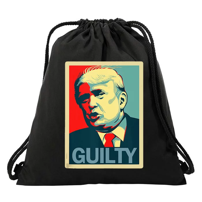 Trump Guilty Drawstring Bag