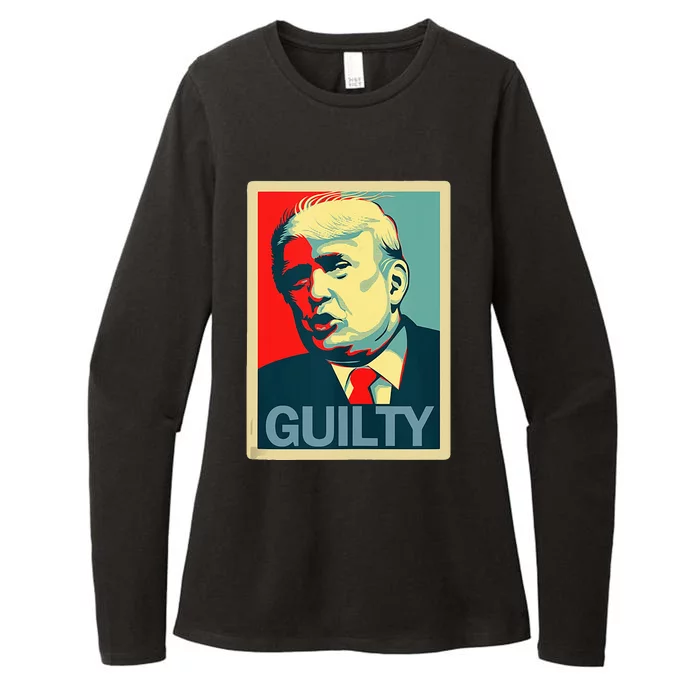 Trump Guilty Womens CVC Long Sleeve Shirt