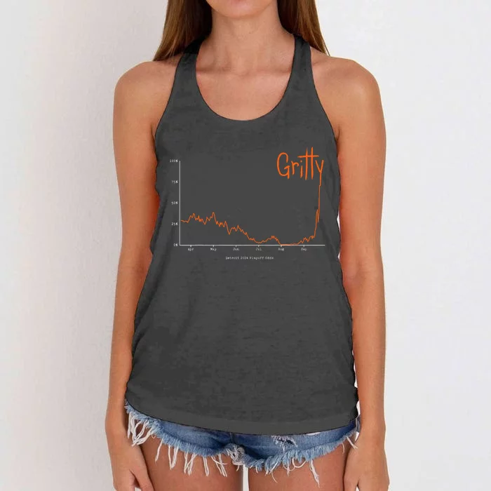 Tigers Gritty Tigs Gritty Tigers Women's Knotted Racerback Tank