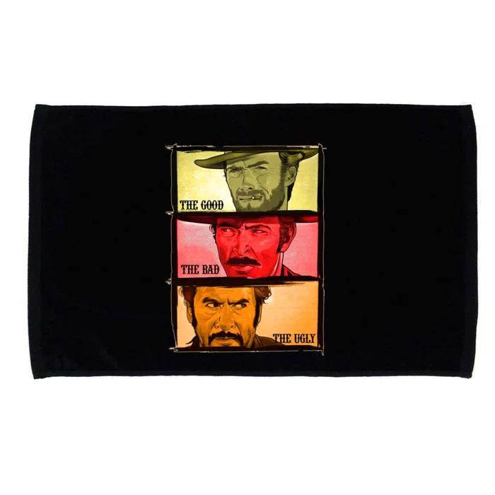 The Good, The Bad, & The Ugly Blondie, Tuco And Angle Eyes Microfiber Hand Towel