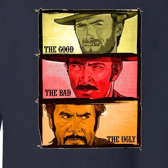 The Good, The Bad, & The Ugly Blondie, Tuco And Angle Eyes Toddler Sweatshirt