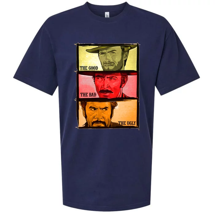 The Good, The Bad, & The Ugly Blondie, Tuco And Angle Eyes Sueded Cloud Jersey T-Shirt