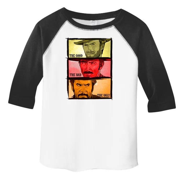 The Good, The Bad, & The Ugly Blondie, Tuco And Angle Eyes Toddler Fine Jersey T-Shirt