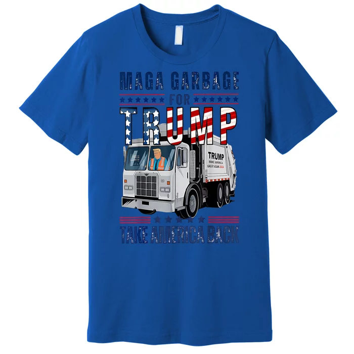 Trump Garbage Truck Proud Maga Garbage Trump Supporter Gift Premium T-Shirt