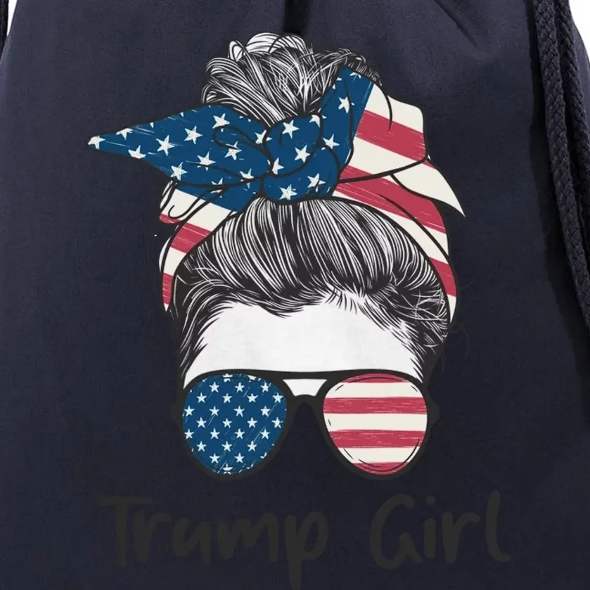 Trump Girl Trump 2024 Election Gifts Drawstring Bag