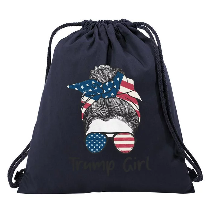 Trump Girl Trump 2024 Election Gifts Drawstring Bag