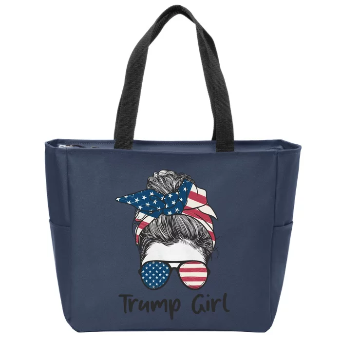 Trump Girl Trump 2024 Election Gifts Zip Tote Bag