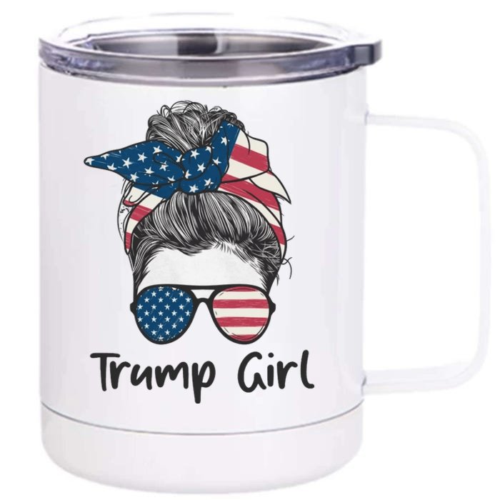 Trump Girl Trump 2024 Election Gifts Front & Back 12oz Stainless Steel Tumbler Cup