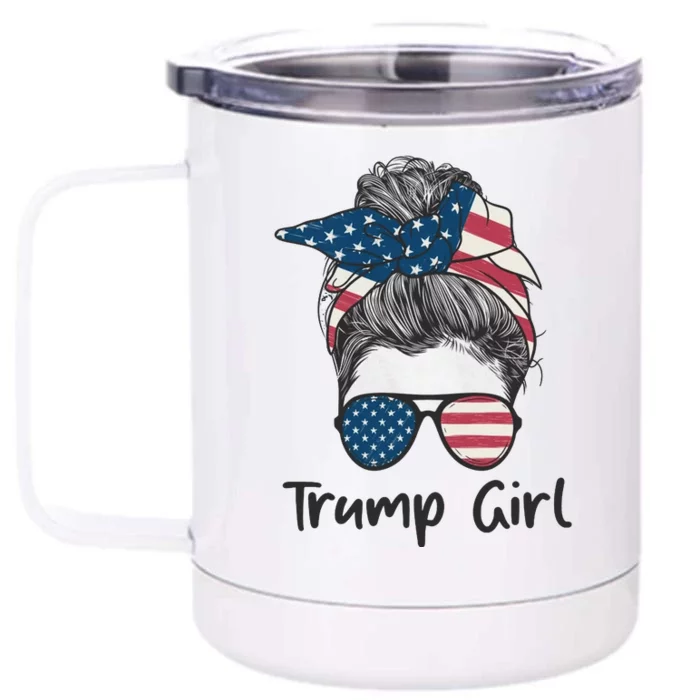 Trump Girl Trump 2024 Election Gifts Front & Back 12oz Stainless Steel Tumbler Cup