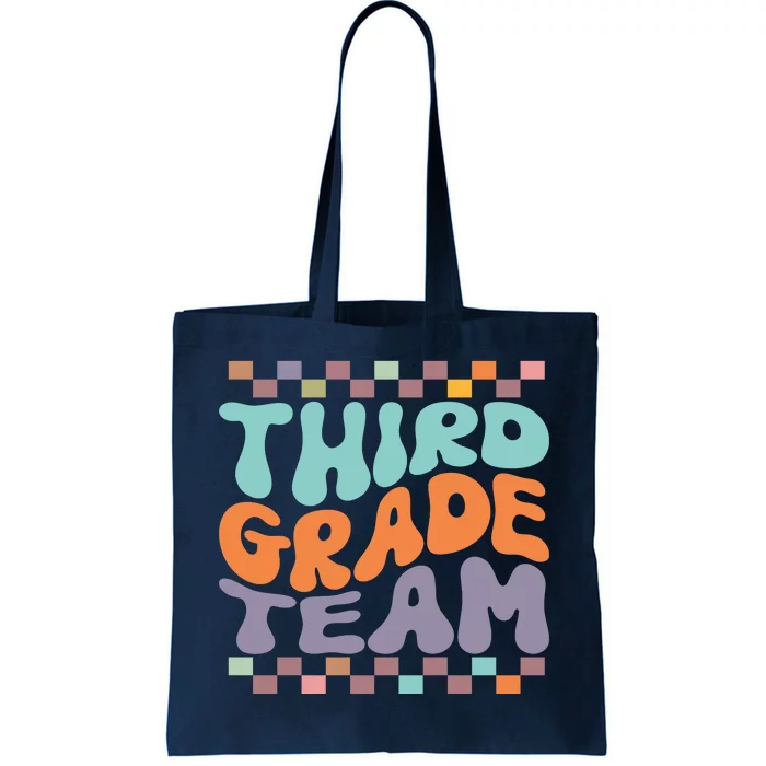 Third Grade Team Teacher Student Back To School 3rd Grade Gift Tote Bag