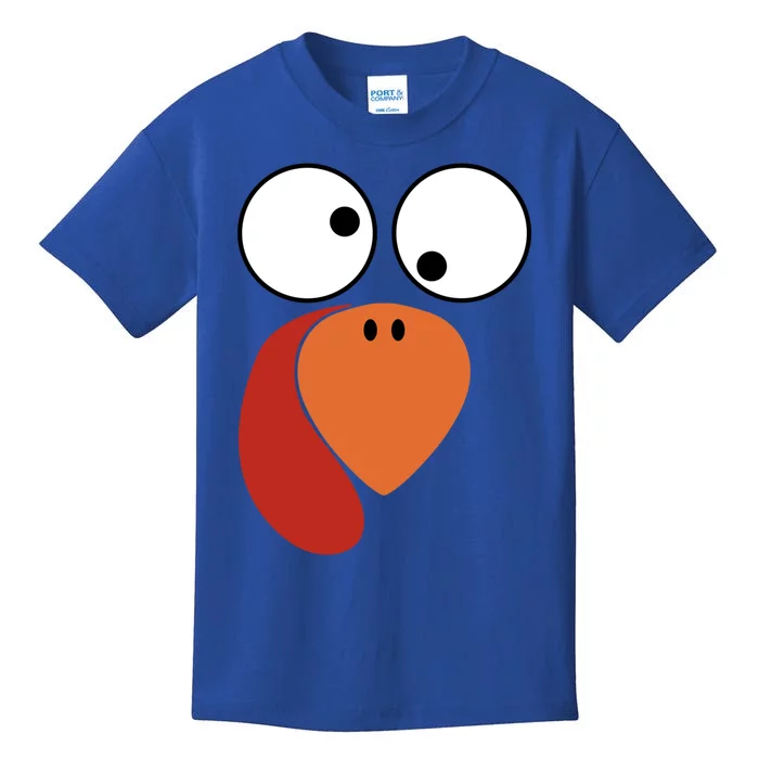 Thanksgiving Gift Turkey Face Costume Gift Kids T-Shirt