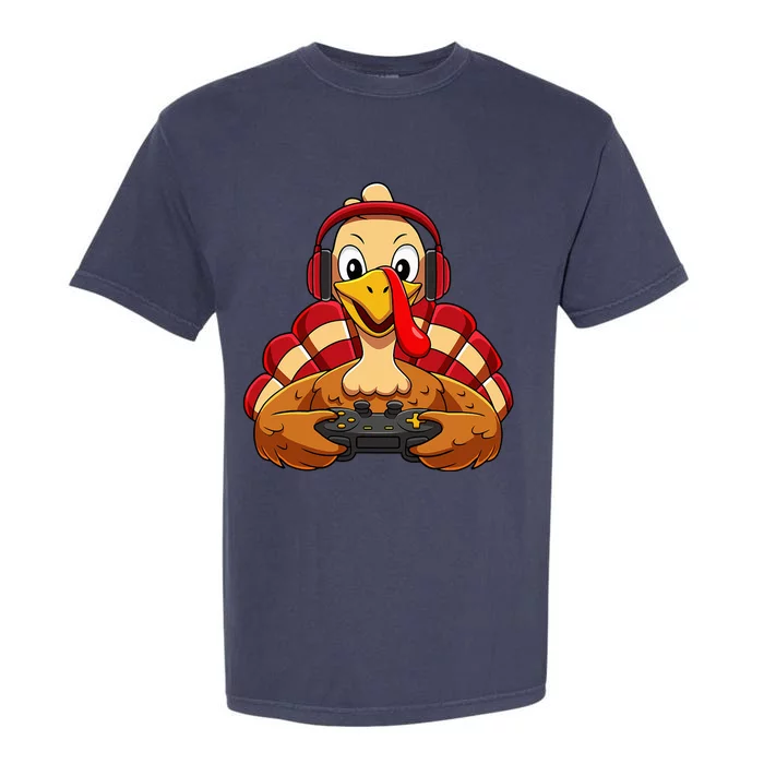 Thanksgiving Gamer Turkey Video Games Garment-Dyed Heavyweight T-Shirt