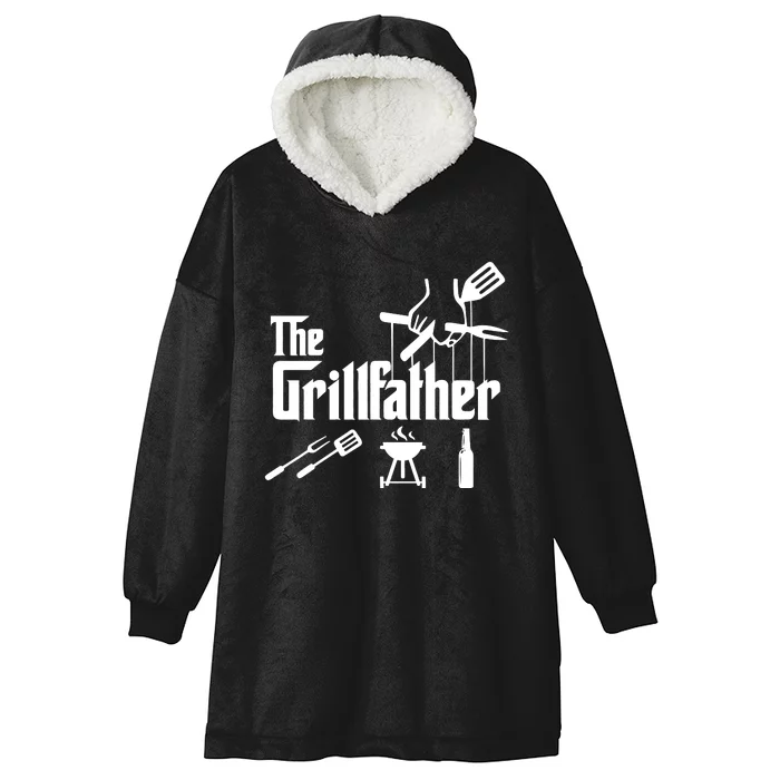 The Grillfather The Grilling Dad Hooded Wearable Blanket