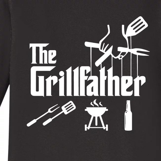 The Grillfather The Grilling Dad Baby Long Sleeve Bodysuit