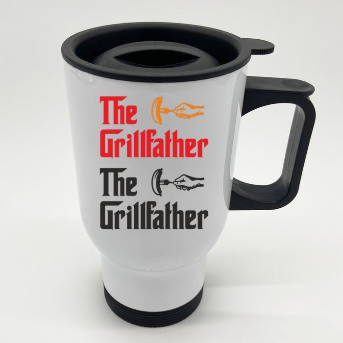 The Grillfather Front & Back Stainless Steel Travel Mug