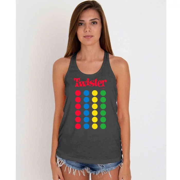 Twister Game Women's Knotted Racerback Tank