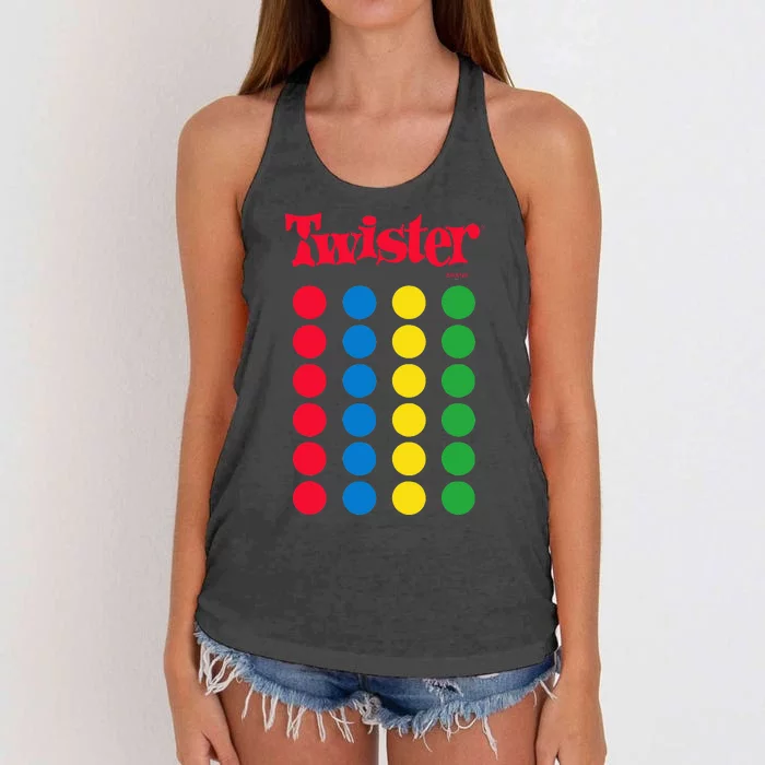 Twister Game Women's Knotted Racerback Tank