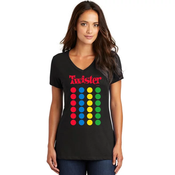 Twister Game Women's V-Neck T-Shirt