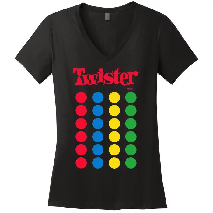 Twister Game Women's V-Neck T-Shirt