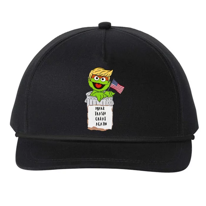 Trump Garbage Snapback Five-Panel Rope Hat