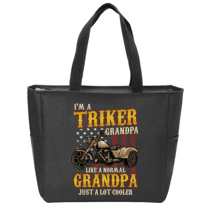 Triker Grandpa Trike Zip Tote Bag