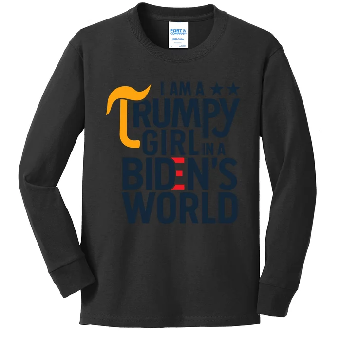 Trump Girl: The Vision For 2024 Kids Long Sleeve Shirt