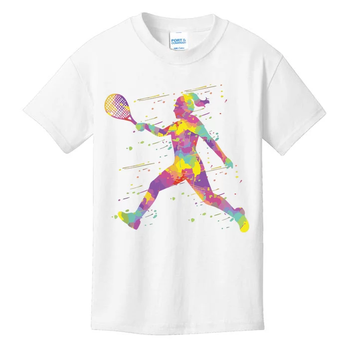 Tennis Girl Kids T-Shirt