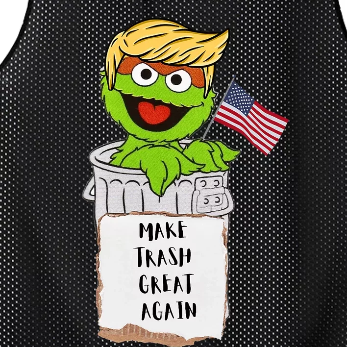 Trump Garbage Mesh Reversible Basketball Jersey Tank